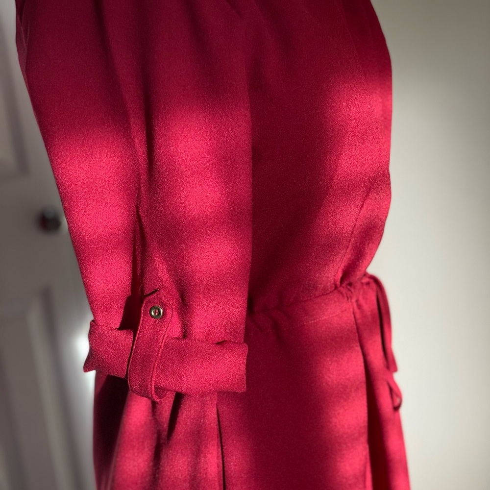Red Shirt Dress - Picture 4 of 9